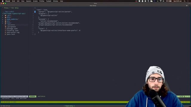 Node.js API [C01P02] - Configurando eslint com Node.js e Typescript смотреть онлайн