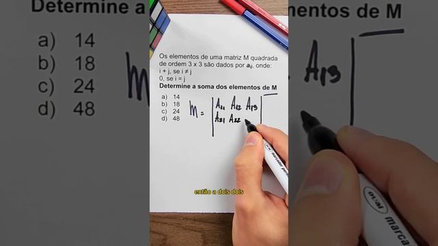 Questão linda sobre matrizes! #matematica #enem #concursos смотреть онлайн