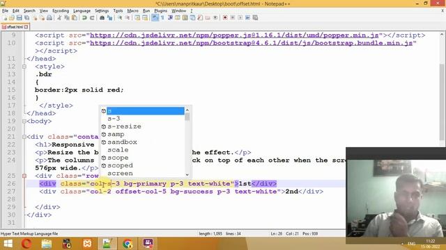 Bootstrap5 Offset Column in bootstrap in Hindi Urdu смотреть онлайн