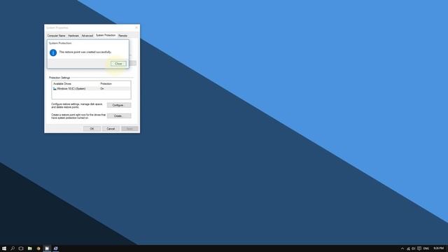 Windows 10 - How to Create a System Restore Point смотреть онлайн