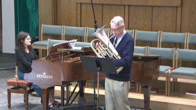 Euphonium Solo: "The Summer Wind" by Amy Beach, arr. D. Werden - Church Offering смотреть онлайн