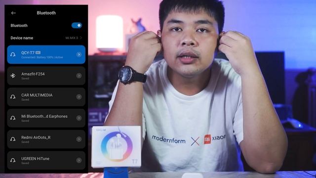 รีวิวหูฟัง QCY T7 หูฟังบลูทูธไร้สาย True Wireless ราคา 3XXบาท смотреть онлайн