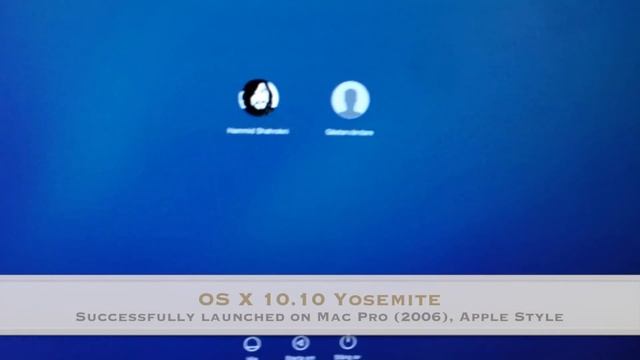 OS X 10.10 Yosemite on Mac Pro 1,1 (2006) смотреть онлайн