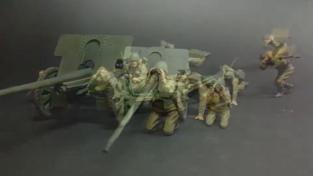 URSS 76 mm divisional gun M1936 (F-22) 1/35 scale смотреть онлайн