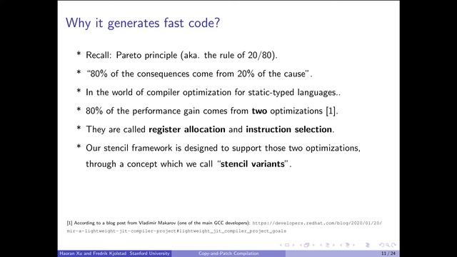 Copy-and-Patch Compilation смотреть онлайн