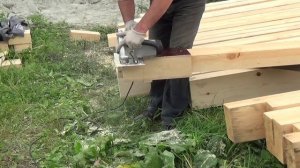 Как ровно отпилить балку ШАБЛОН ДЛЯ РАСПИЛОВКИ БРУСА