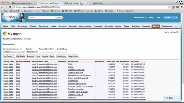 Sync Salesforce reports with Google Drive / Google Docs - demo смотреть онлайн