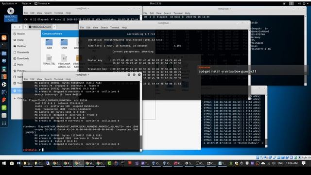 Kali Linux, using aircrack-ng to hack my router. #hacking смотреть онлайн