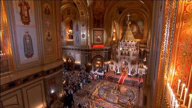 Пасхальное богослужение в Храме Христа Спасителя - Москва FM