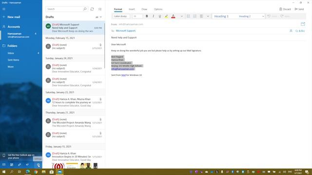 Signatures on mails with Windows Mail App. смотреть онлайн