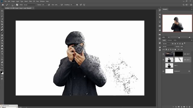 1 Minute Photoshop Sand Dispersion Effect | Photoshop Tutorial смотреть онлайн