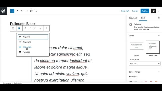 Gutenberg Pullquote Block - Ultimate Guide - WordPress Block Editor смотреть онлайн