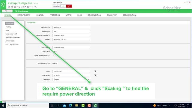 How to change the power direction in Easergy P3 relay? | Schneider Electric смотреть онлайн