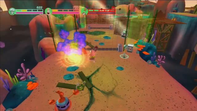 SpongeBob: Plankton's Robotic Revenge: 3 PLAYER Walkthrough [Part 4] смотреть онлайн