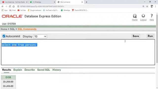 Select Query in Oracle #11 смотреть онлайн