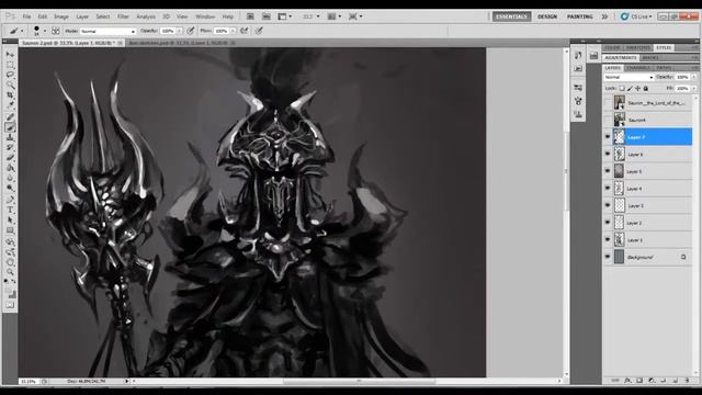 Digital Painting - Sauron Redesign - ( By Agazzoum Oussama "Leyth" ) смотреть онлайн