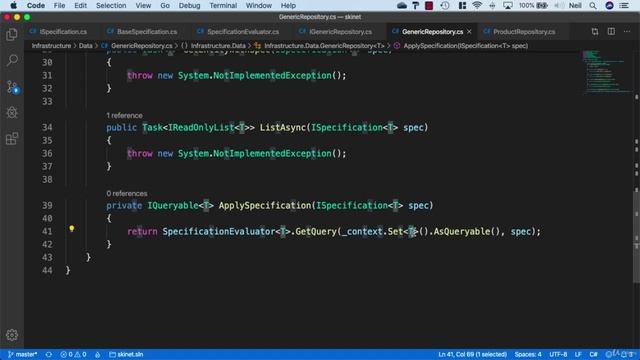 039 Implementing the repository with specification methods смотреть онлайн