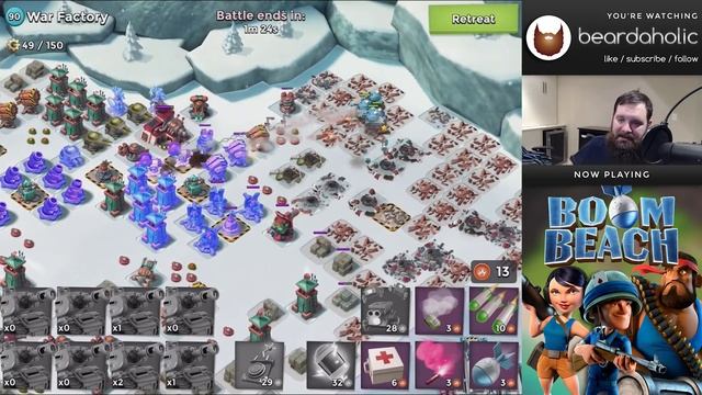 Boom Beach Gearheart War Factory Unboosted Gameplay Smank Walkthrough for Jan 31, 2019 смотреть онлайн