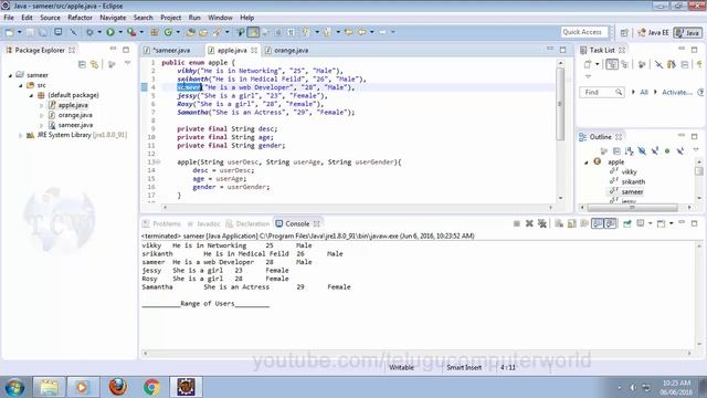 Java in Telugu - Tutorial 36 - EnumSet Range смотреть онлайн