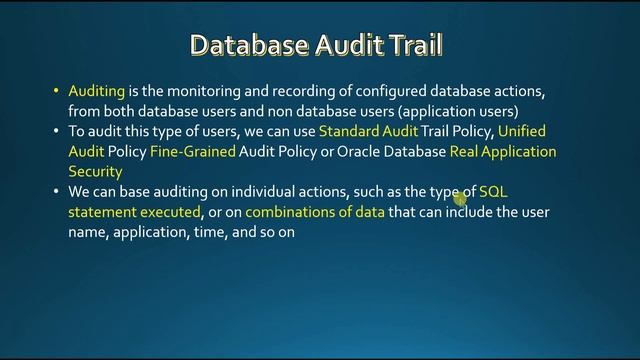 Hardening, Security, Auditing, Masking and Encryption in Oracle Database смотреть онлайн