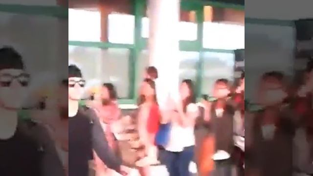 MBLAQ In Astana International Airport [fancam]