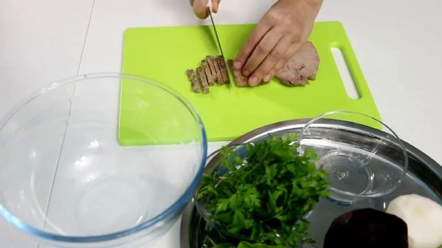 САЛАТ С БОК ЧОЕМ ПОШАГОВЫЙ ВИДЕО РЕЦЕПТ//SALAD WITH MEAT, BEET, WHITE TURNIP & BOK CHOY смотреть онлайн
