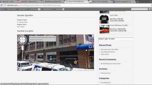WordPress Auctions Plugin Sitemile смотреть онлайн