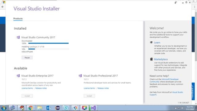 Visual Studio Community 2017 for python - Installation Steps | Python Job Ready Professional смотреть онлайн