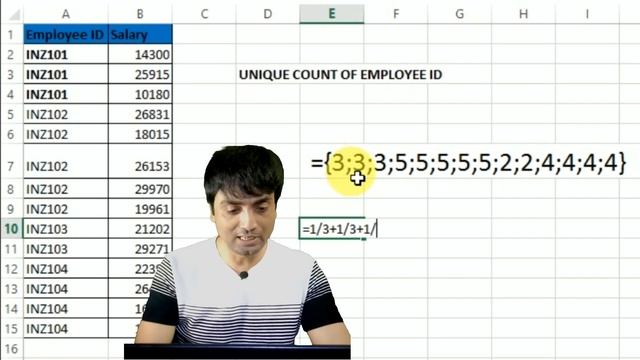 Unique Count in Excel | How to count Unique Values in a list using Sumproduct and CountIF Formula смотреть онлайн