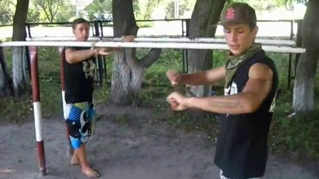 Обучалка склёпки на брусьях
