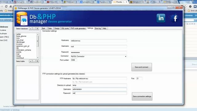 C# DBmanager & PHP classes generator смотреть онлайн