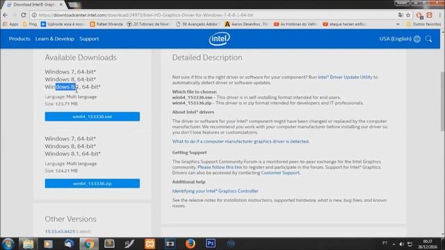 Como Baixar e Instalar Driver Intel HD Graphics смотреть онлайн