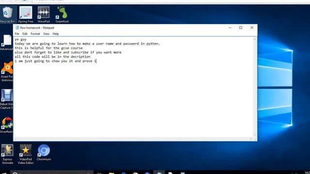 how to create a user name and password in python смотреть онлайн