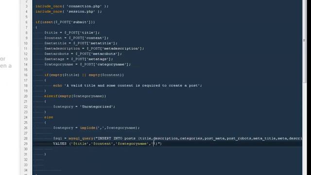 Cms System Part 10.2 :- Creating Posts смотреть онлайн