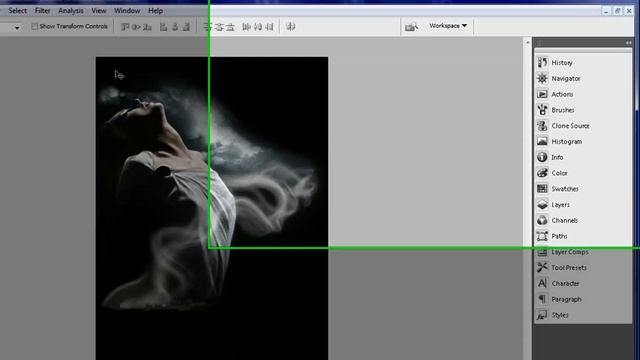 Woman Smoke Tutorial - Photoshop CS3 смотреть онлайн