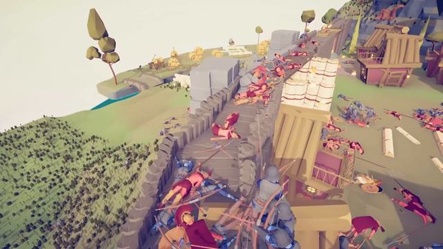 CAN 150x SPARTA SOLDIER CAPTURE ENEMY CITY? - Totally Accurate Battle Simulator TABS