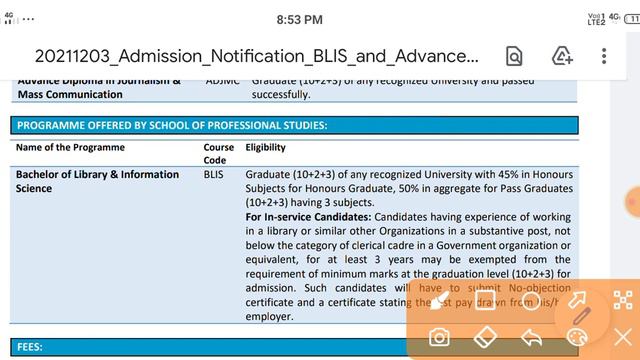 NSOU BLIS Admission 2021 Apply For Bachelor in Library Science Fees, Duration, Eligibility, process смотреть онлайн