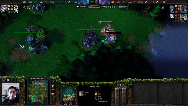 Moon (NE) vs LawLiet (NE) - WarCraft 3 - Night Elf Mirror - Silver Highlight - WC3379 смотреть онлайн