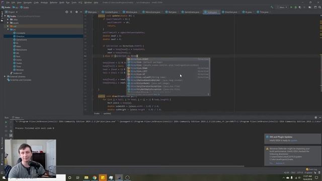 Moving the Snake | Java Snake Part 6 смотреть онлайн