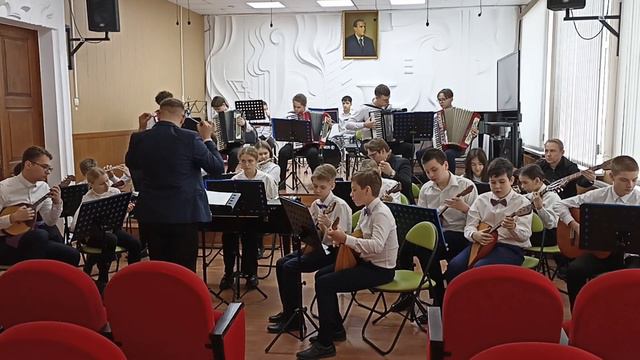 Евг. Баев "Во поле береза стояла" - оркестр народных инструментов МБУДО ДШИ им. Г.Г. Галынина смотреть онлайн