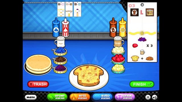 Papa's Pancakeria | All Ingredients Unlocked (perfect Day)