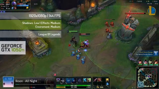 League of Legends - NVIDIA GTX 1050ti & Intel Core i5-3470 C/ 8GB RAM смотреть онлайн