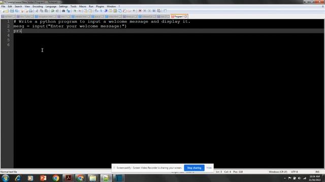 Input a Welcome Message And Display It | Python Programming | Computer Report file | CLASS XI CBSE смотреть онлайн