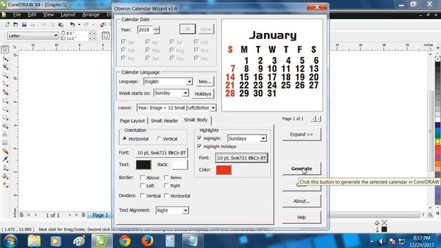 HOW TO MAKE PRINTABLE CALENDAR | FOR NEW YEAR 2020 | IN CorelDraw X4 смотреть онлайн