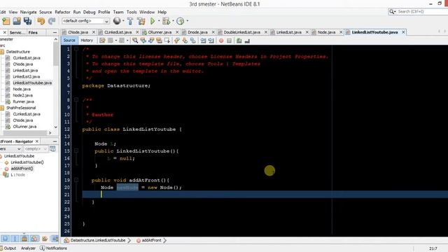 How to insert/put a new Node in the beginning Java Code смотреть онлайн