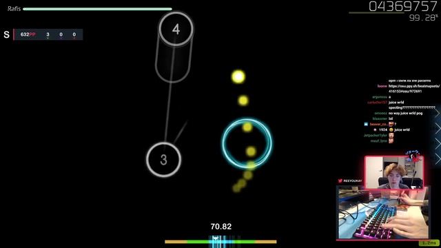 [8.75⭐ Live] RyuK | THE ORAL CIGARETTES - GET BACK [Extra] +HDDT 96.69% {#1 805pp FC} - osu! смотреть онлайн