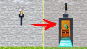 СЕКРЕТНЫЙ ПРОХОД В СТЕНЕ 2х1 В МАЙНКРАФТ!