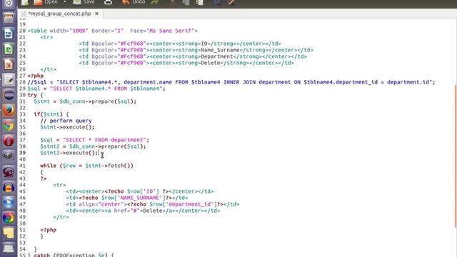 สอน PHP : PHP MySQL GROUP_CONCAT() เรียกข้อมูลมาแสดงแบบไม่ต้องวนลูป смотреть онлайн