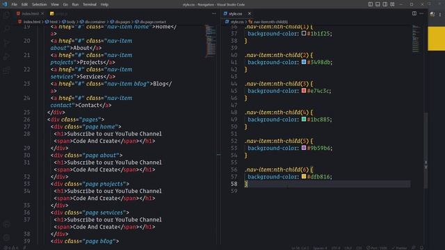 Navigation Menu with HTML, CSS, and JavaScript смотреть онлайн