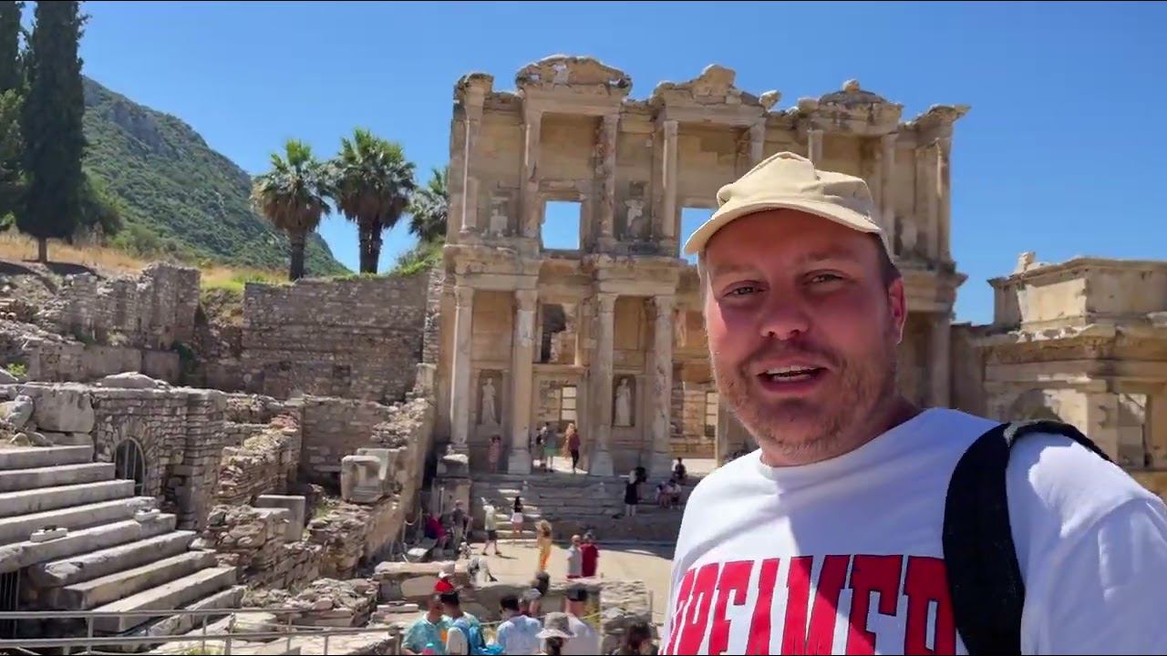 На машине по Турции. Эфес древний город. Библиотека Цельса. Дворцы, туалеты, амфитеатры, памятники. смотреть онлайн
